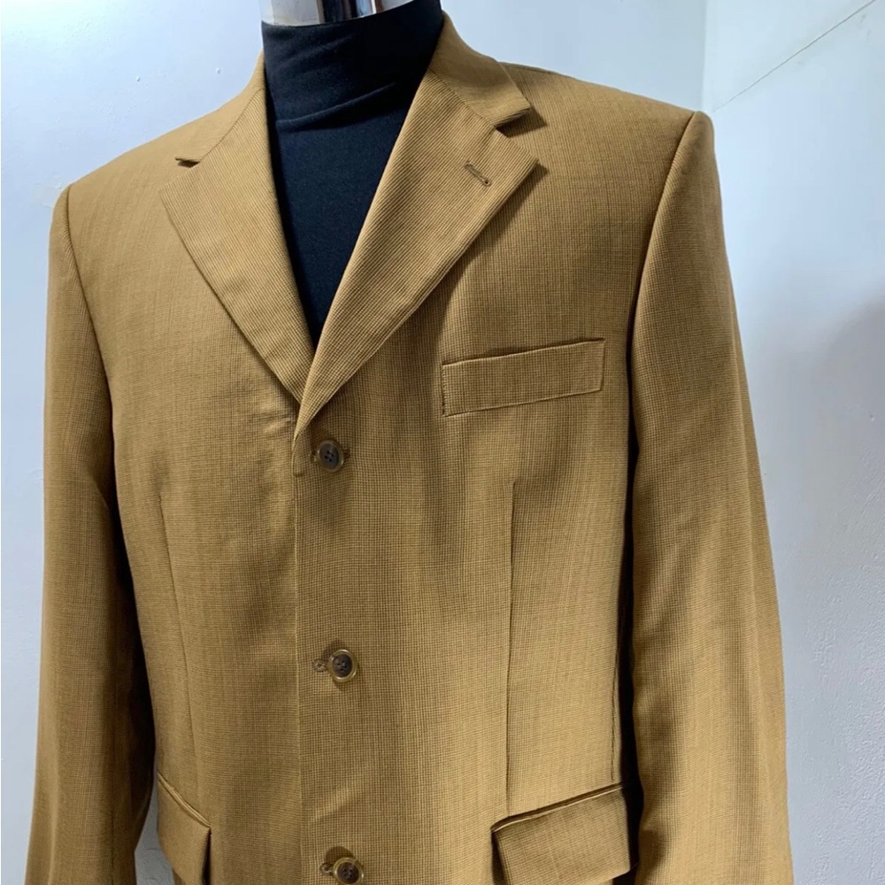 Roy Robson Men’s Suit Jacket New Wool Light Brown Single Breast Size 42" Chest - Picture 2 of 12